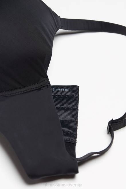 Intimissimi ženske 019-črna spodnje perilo 2R8X767 francesca ultralahek balkonet modrček iz mikrovlaken