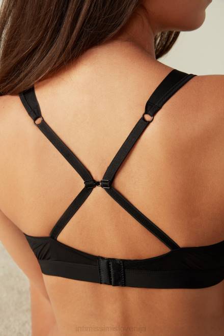 Intimissimi ženske 019-črna spodnje perilo 2R8X780 lara nevidni trikotni nedrček