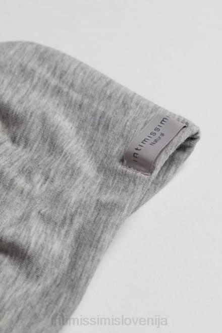 Intimissimi ženske 031-svetlo siv melanž spodnje perilo 2R8X761 Greta naravni bombažni balkonet modrček