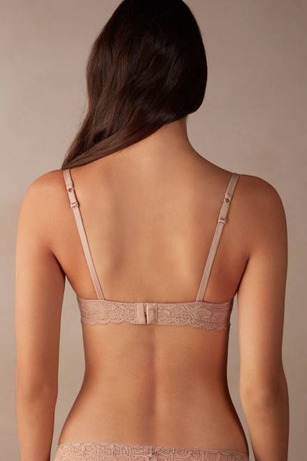 Intimissimi ženske 044-nežno bež spodnje perilo 2R8X605 čipkast balkonet modrček claudia