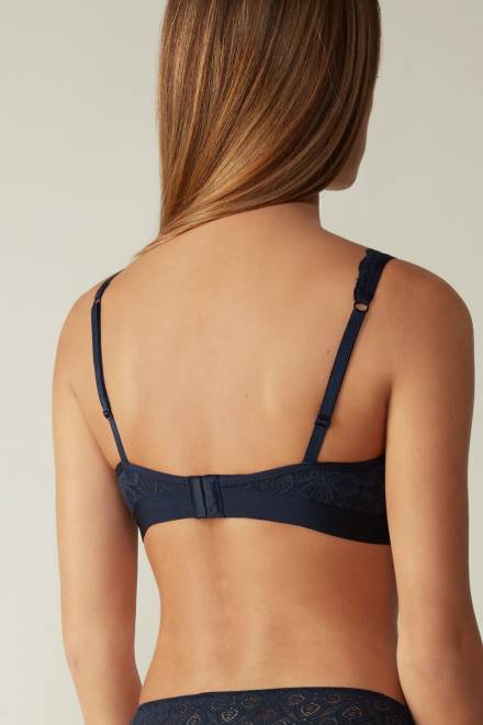 Intimissimi ženske 1467-intenzivno modra spodnje perilo 2R8X669 Lara čipkasti trikotni nedrček