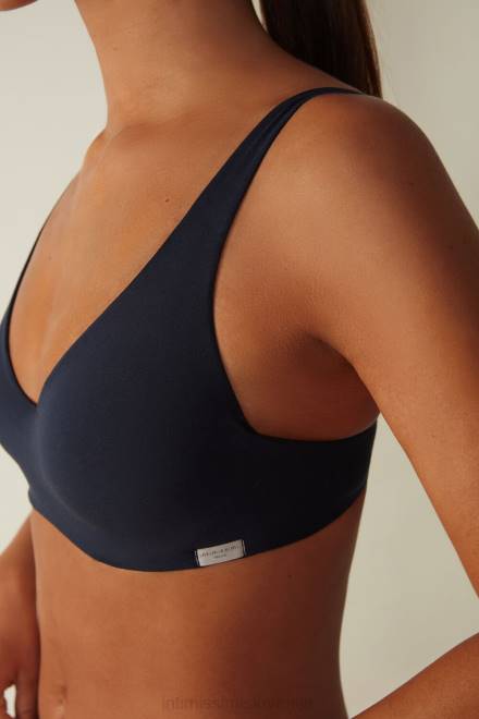 Intimissimi ženske 1467-intenzivno modra spodnje perilo 2R8X688 Greta naravni bombažni balkonet modrček