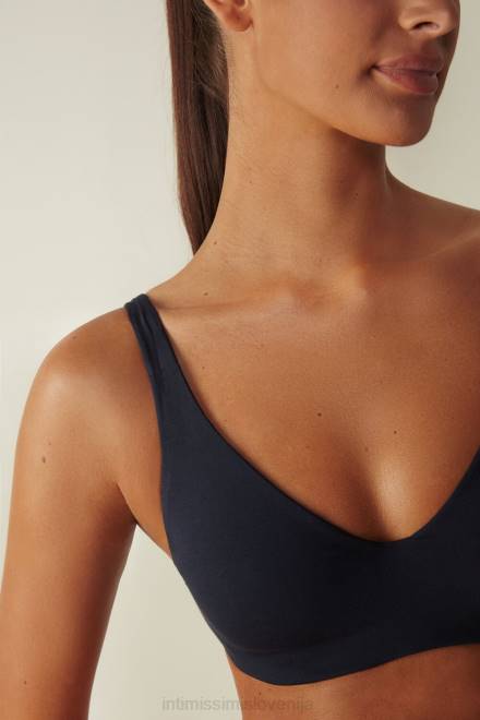 Intimissimi ženske 1467-intenzivno modra spodnje perilo 2R8X688 Greta naravni bombažni balkonet modrček