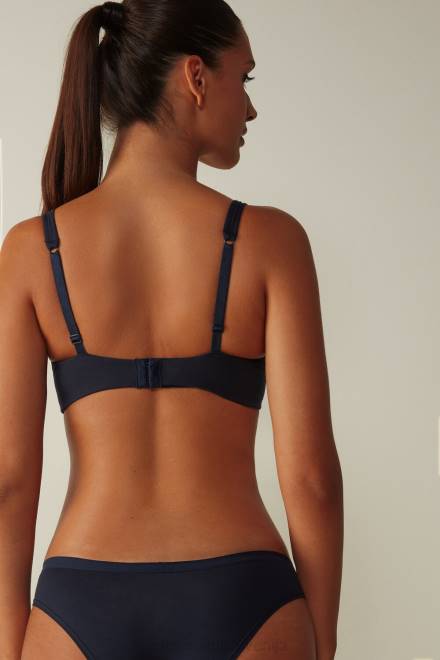 Intimissimi ženske 1467-intenzivno modra spodnje perilo 2R8X688 Greta naravni bombažni balkonet modrček