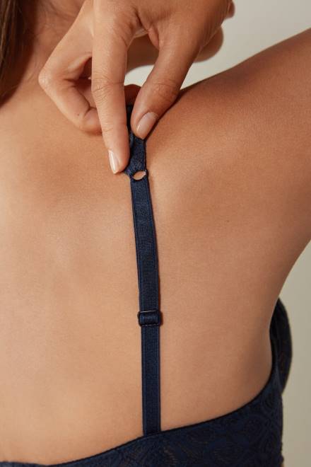 Intimissimi ženske 1467-intenzivno modra spodnje perilo 2R8X693 elena čipkast balkonet nedrček