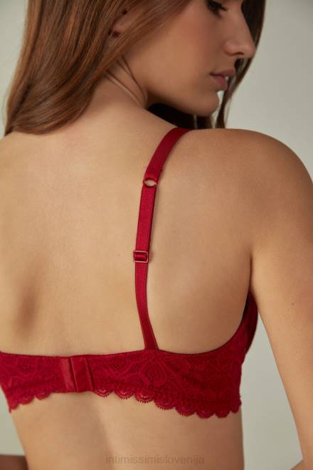 Intimissimi ženske 1473-rdeča spodnje perilo 2R8X665 daniela čipkast balkonet nedrček