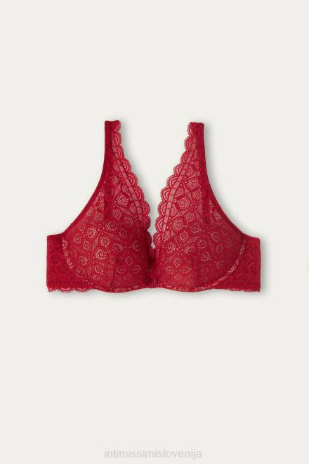 Intimissimi ženske 1473-rdeča spodnje perilo 2R8X666 giorgia čipkast balkonet nedrček