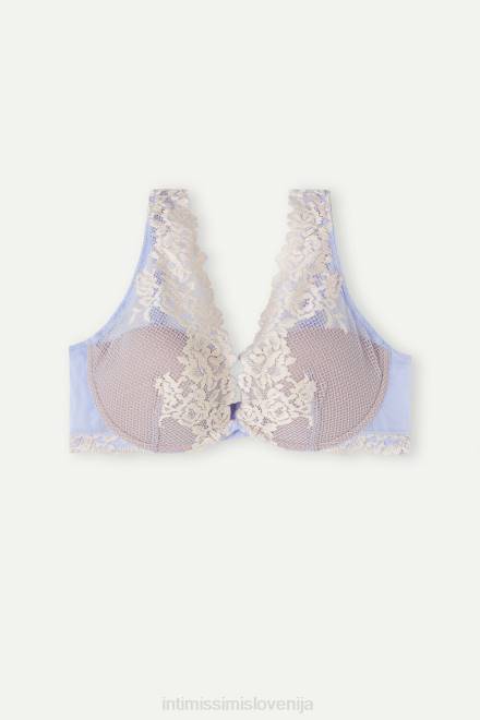 Intimissimi ženske 214j-sladka sivka/slonovina spodnje perilo 2R8X567 lepi cvetovi elena balkonet nedrček