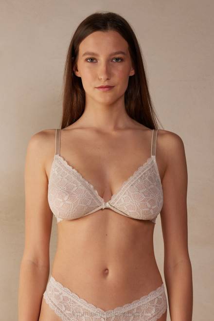 Intimissimi ženske 2280-roza svila spodnje perilo 2R8X514 alessia čipkast balkonet nedrček