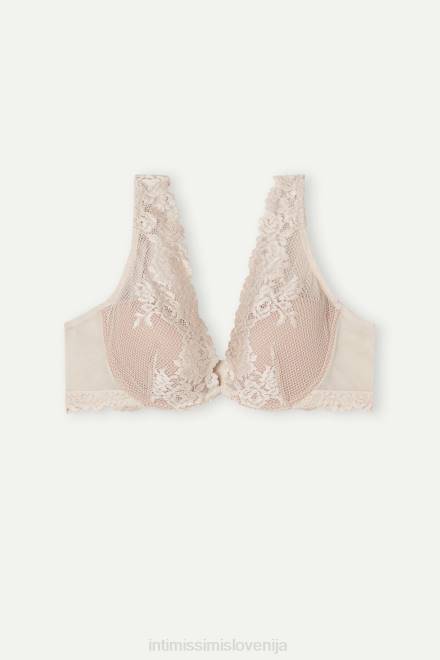 Intimissimi ženske 2280-roza svila spodnje perilo 2R8X621 lepi cvetovi elena balkonet nedrček