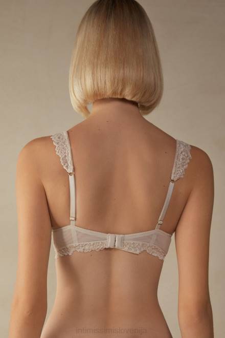 Intimissimi ženske 2280-roza svila spodnje perilo 2R8X635 balkonski nedrček z lepimi cvetovi giorgia