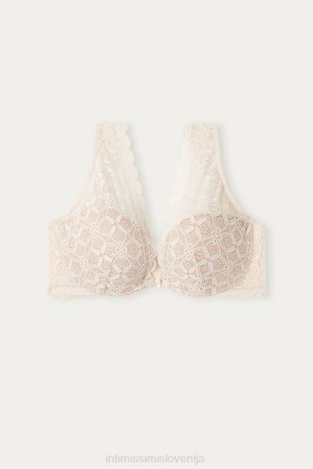 Intimissimi ženske 2280-roza svila spodnje perilo 2R8X705 elena čipkast balkonet nedrček