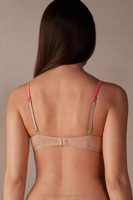 Intimissimi ženske 235j-mehka bež/večbarvna spodnje perilo 2R8X512 modrček z balkonetom sofie sladkarije barve