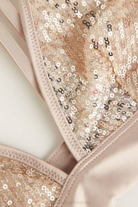 Intimissimi ženske 237j-naravna/srebrna spodnje perilo 2R8X535 bleščeč trikotni nedrček charme