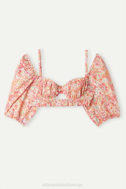 Intimissimi ženske 240j-poletni tisk iz kašmirja spodnje perilo 2R8X508 top modrček za poletno potovanje