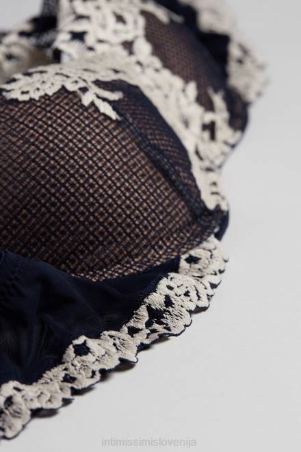 Intimissimi ženske 347i-globoko modra/vanilija spodnje perilo 2R8X782 balkonski nedrček z lepimi cvetovi giorgia