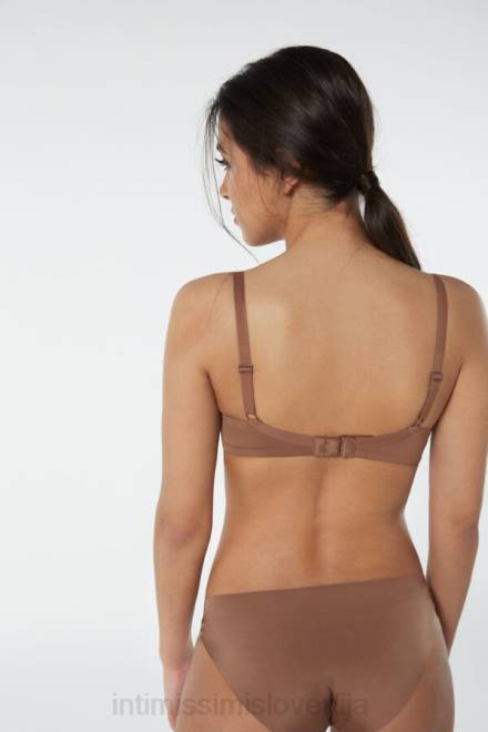 Intimissimi ženske 502i-temno bež spodnje perilo 2R8X768 sofia nedrček balkonet s podlogo iz mikrovlaken