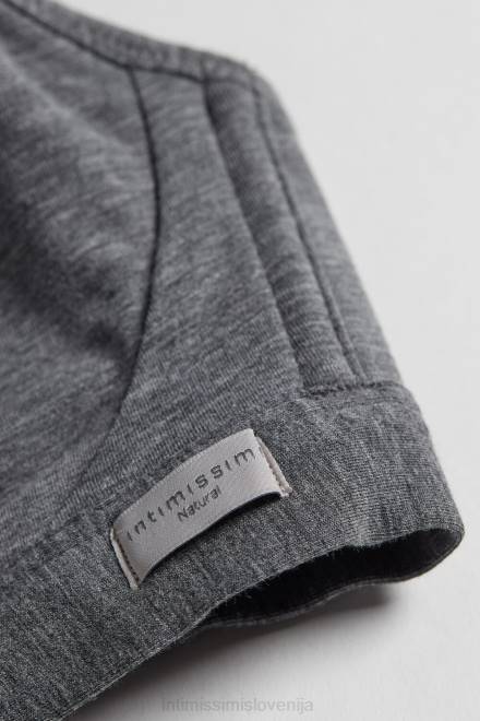 Intimissimi ženske 616i-cloud siva mešanica spodnje perilo 2R8X752 Lara bombažni trikotni nedrček