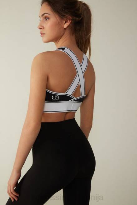 Intimissimi ženske 661i-nero/bianco spodnje perilo 2R8X744 in action zgornji del nedrčka z bombažno podlogo supima