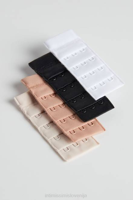 Intimissimi ženske 880i-bela/črna/nežno bež/svileno roza spodnje perilo 2R8X606 hrbtni podaljški nedrčka s 3 zaponkami