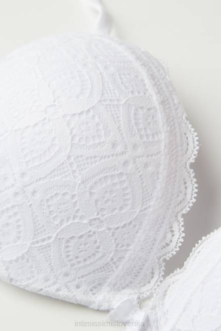Intimissimi ženske 001-bela spodnje perilo 2R8X617 silvia čipkasti nedrček push-up
