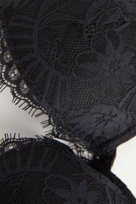 Intimissimi ženske 019-črna spodnje perilo 2R8X474 bellissima nedrček push-up s čutnimi rožami