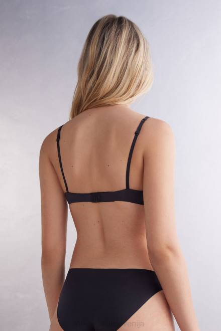 Intimissimi ženske 019-črna spodnje perilo 2R8X505 super push-up modrček iz ultralahkih mikrovlaken simona