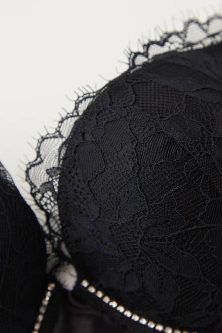 Intimissimi ženske 019-črna spodnje perilo 2R8X624 sijte visoko kot zvezde elettra super push-up nedrček