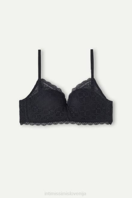 Intimissimi ženske 019-črna spodnje perilo 2R8X720 fabiola čipkasti nedrček push up