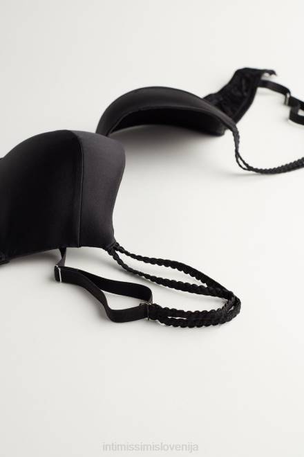Intimissimi ženske 019-črna spodnje perilo 2R8X799 bellissima svileni nedrček push-up