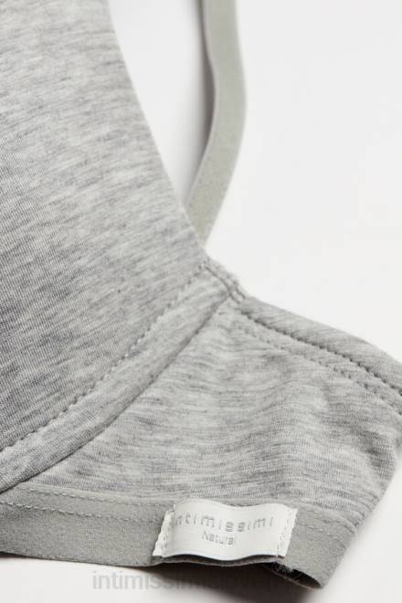 Intimissimi ženske 031-svetlo siv melanž spodnje perilo 2R8X829 bellissima bombažni push-up nedrček s košarico