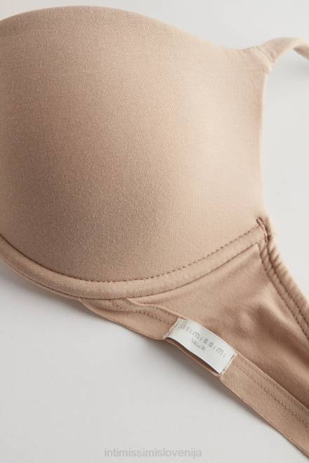 Intimissimi ženske 044-nežno bež spodnje perilo 2R8X828 bellissima bombažni push-up nedrček s košarico