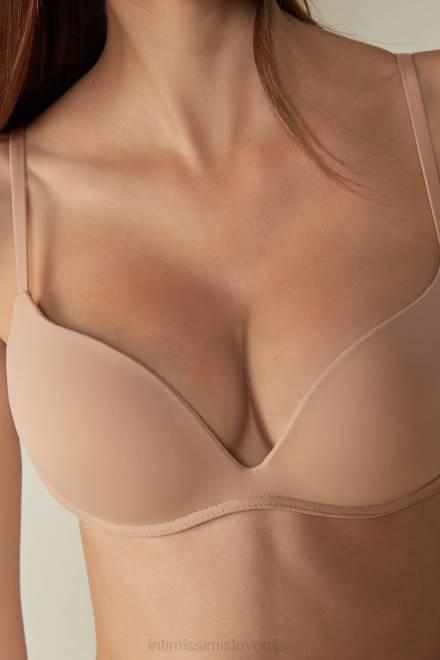 Intimissimi ženske 044-nežno bež spodnje perilo 2R8X839 super push-up nedrček iz mikrovlaken gioia b