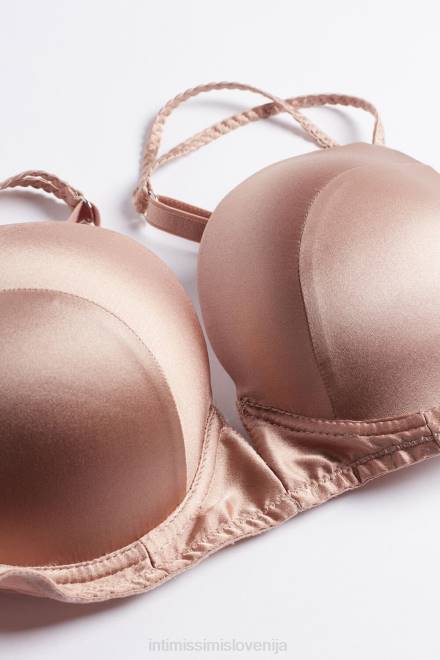 Intimissimi ženske 163i-saten roza spodnje perilo 2R8X791 mia svilen super push-up nedrček