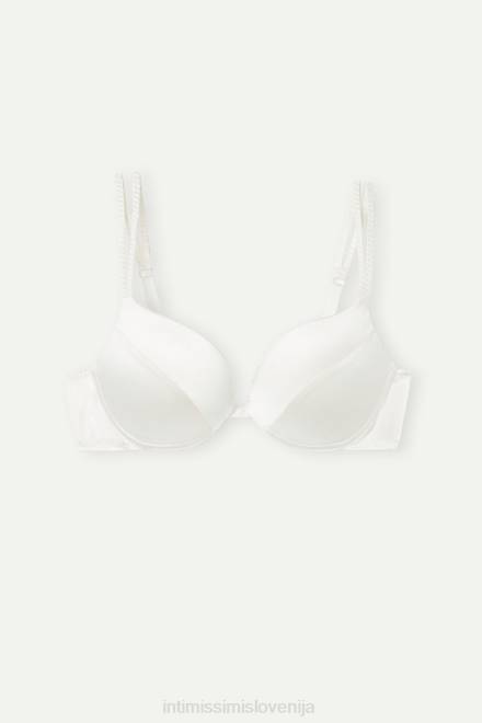 Intimissimi ženske 2127-prašno bela spodnje perilo 2R8X493 simona svilen modrček super push-up