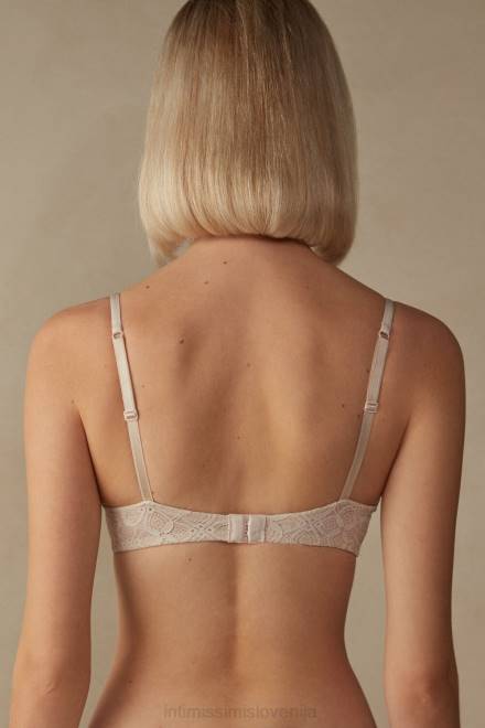 Intimissimi ženske 2280-roza svila spodnje perilo 2R8X615 silvia čipkasti nedrček push-up
