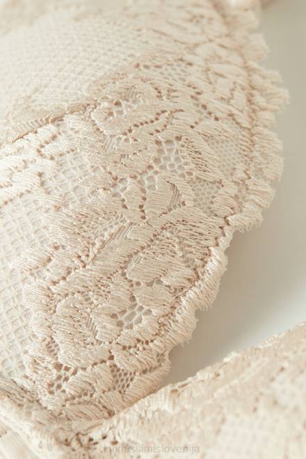 Intimissimi ženske 2280-roza svila spodnje perilo 2R8X637 nedrček Gioia super push-up s čudovitimi rožicami