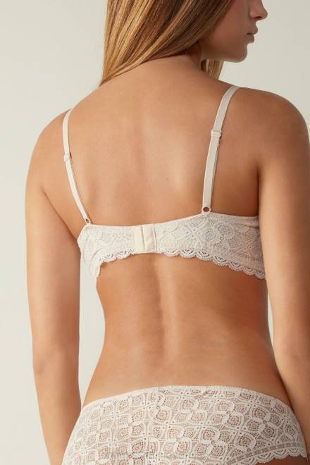 Intimissimi ženske 2280-roza svila spodnje perilo 2R8X710 fabiola čipkasti nedrček push up