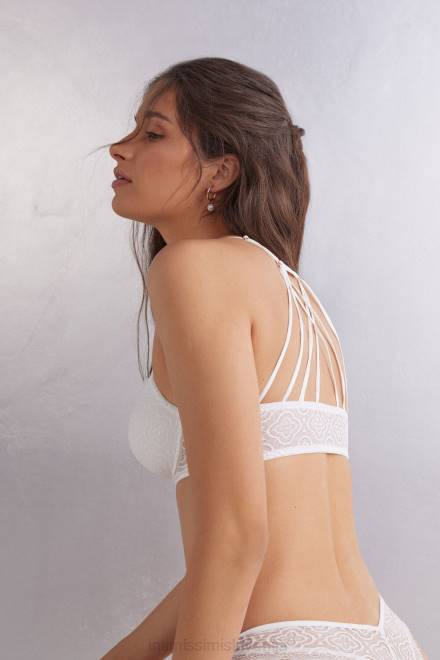 Intimissimi ženske 352j-bianco perla spodnje perilo 2R8X468 folk & delicious silvia push-up nedrček