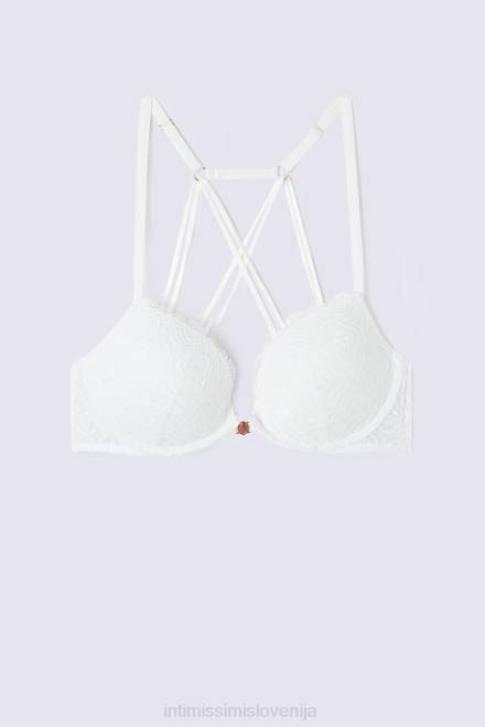 Intimissimi ženske 352j-bianco perla spodnje perilo 2R8X468 folk & delicious silvia push-up nedrček