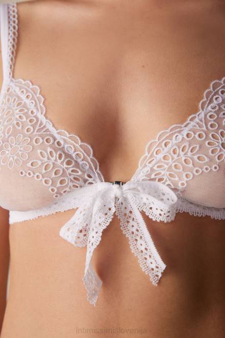 Intimissimi ženske 001-bela spodnje perilo 2R8X528 brezčasen preprost trikotni modrček
