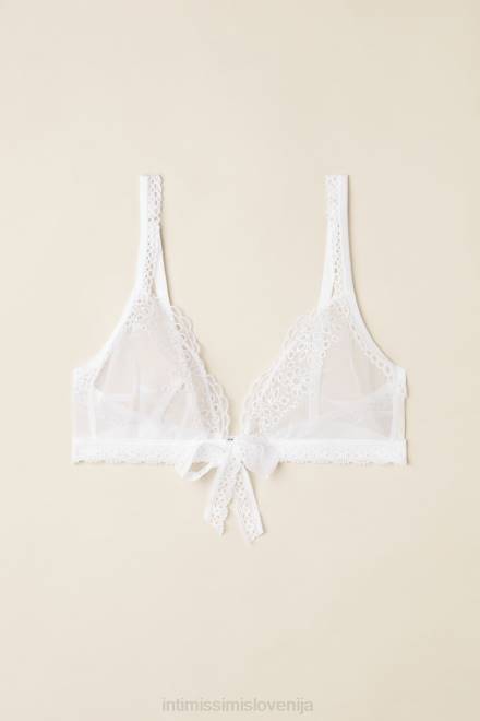 Intimissimi ženske 001-bela spodnje perilo 2R8X528 brezčasen preprost trikotni modrček
