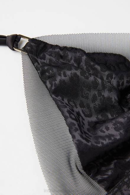 Intimissimi ženske 019-črna spodnje perilo 2R8X588 kul minimalen trikotni nedrček Emma