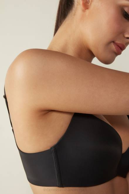 Intimissimi ženske 019-črna spodnje perilo 2R8X726 adele ultralahek trikotni modrček iz mikrovlaken