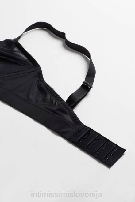 Intimissimi ženske 019-črna spodnje perilo 2R8X778 Emma nevidni trikotni nedrček
