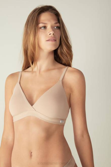 Intimissimi ženske 044-nežno bež spodnje perilo 2R8X753 trikotni modrček emma iz naravnega bombaža