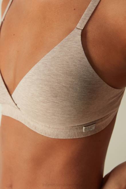 Intimissimi ženske 112i-naravna mešanica spodnje perilo 2R8X715 trikotni modrček emma iz naravnega bombaža