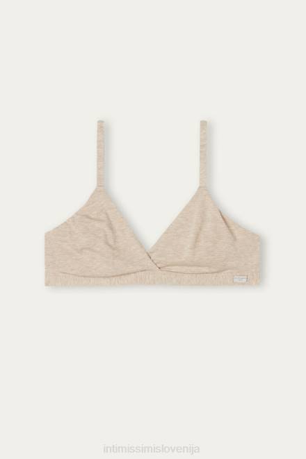 Intimissimi ženske 112i-naravna mešanica spodnje perilo 2R8X715 trikotni modrček emma iz naravnega bombaža