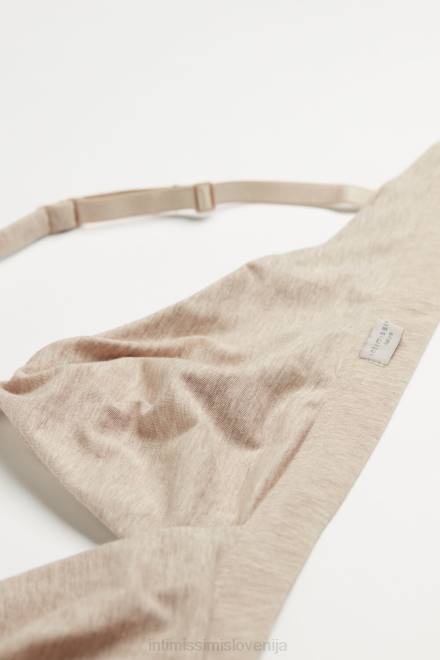 Intimissimi ženske 112i-naravna mešanica spodnje perilo 2R8X715 trikotni modrček emma iz naravnega bombaža