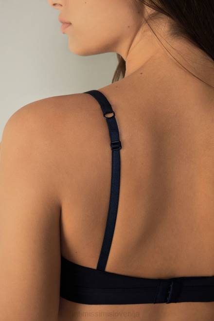 Intimissimi ženske 1467-intenzivno modra spodnje perilo 2R8X681 trikotni modrček emma iz naravnega bombaža